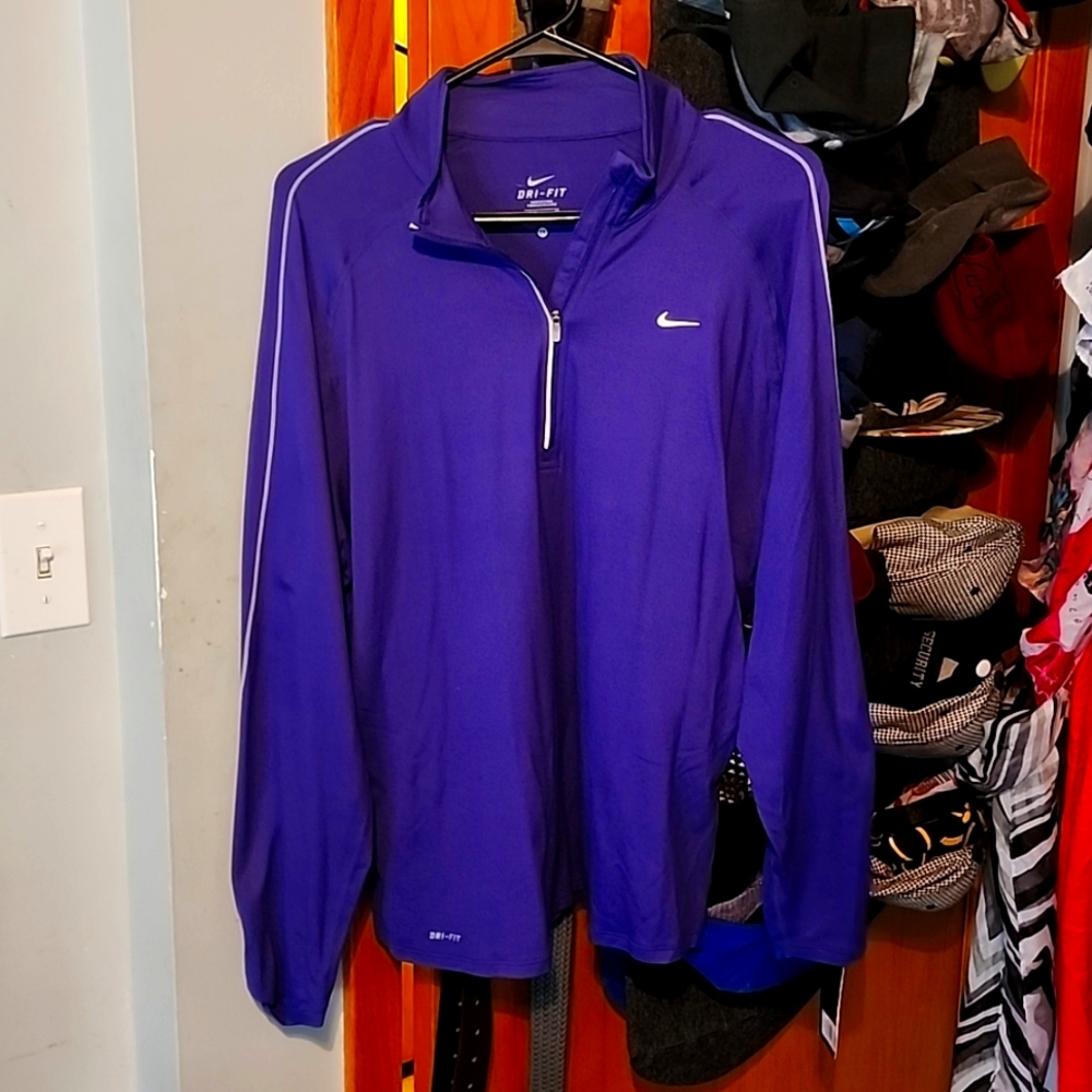 Purple dri fit pullover